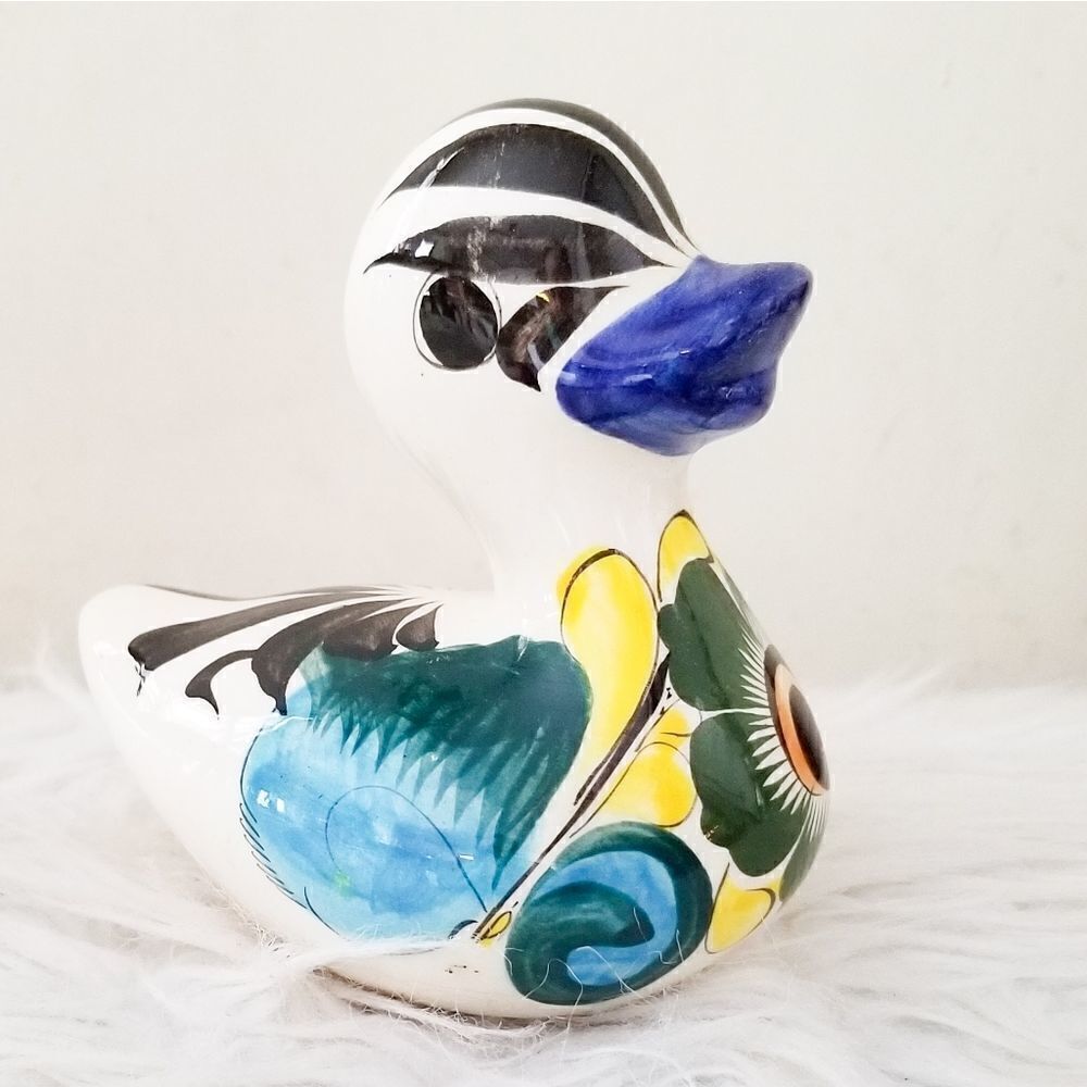Mexican pottery colorful duck